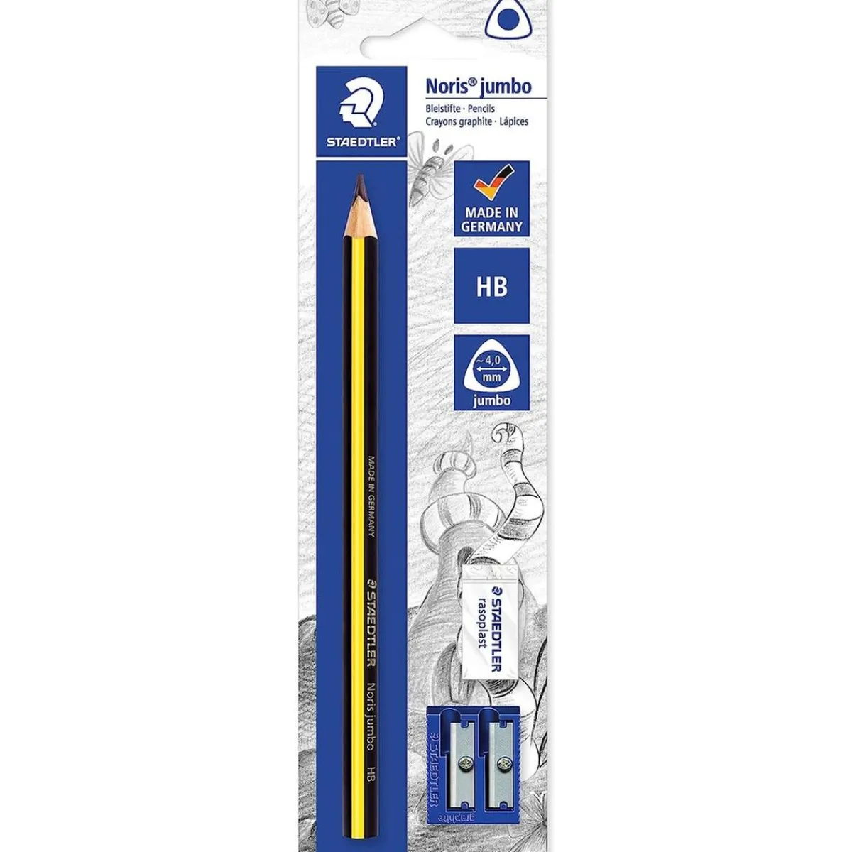 Lápiz Jumbo con Goma de Borrar y Sacapuntas*TOYS "R" US Outlet