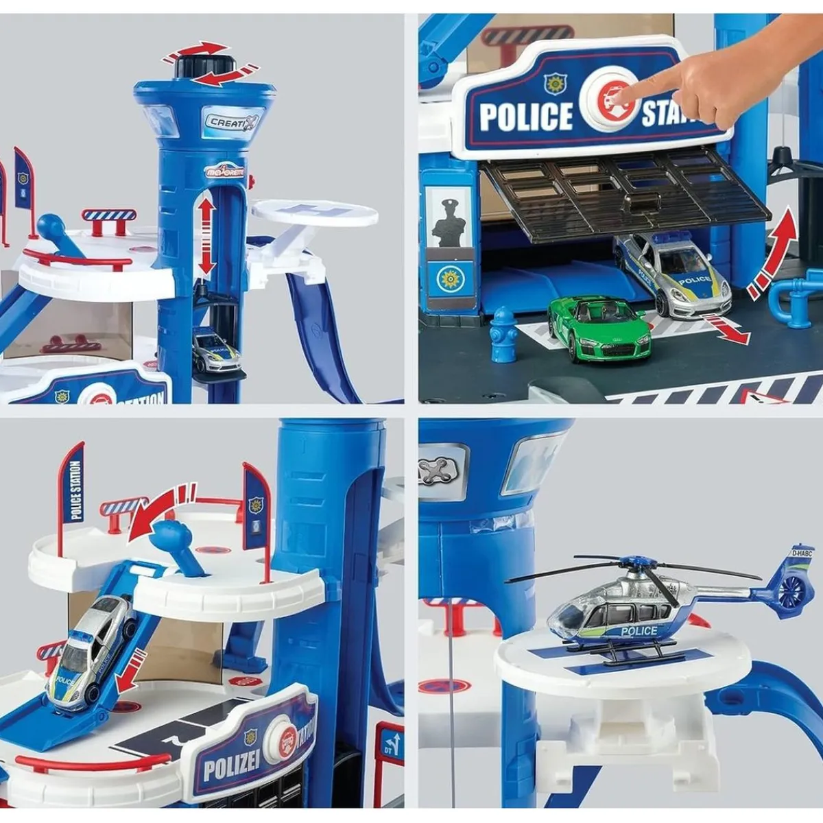 Clearance Majorette - Estación de Policía Creatix con Vehículo Incluido ㅤ Vehículos Y Circuitos