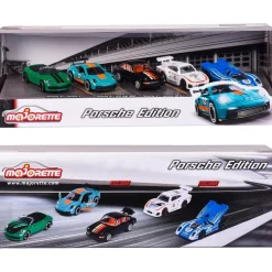Outlet Majorette - Pack de 5 coches de metal Porsche, escala 1:64 con partes de apertura ㅤ Vehículos Y Circuitos