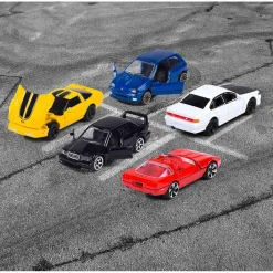 Majorette - Pack de 5 coches de metal escala 1:64, edición clásicos años 90 ㅤ*MAJORETTE TOYS Best