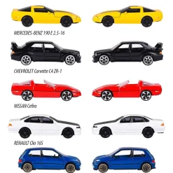 Majorette - Pack de 5 coches de metal escala 1:64, edición clásicos años 90 ㅤ*MAJORETTE TOYS Best