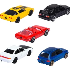 Majorette - Pack de 5 coches de metal escala 1:64, edición clásicos años 90 ㅤ*MAJORETTE TOYS Best