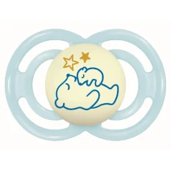 - Chupete Perfect Night silicona brillante +16 meses azul*MAM Sale