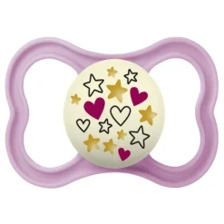 - Chupete Supreme Night silicona mate +6 meses rosa*MAM New