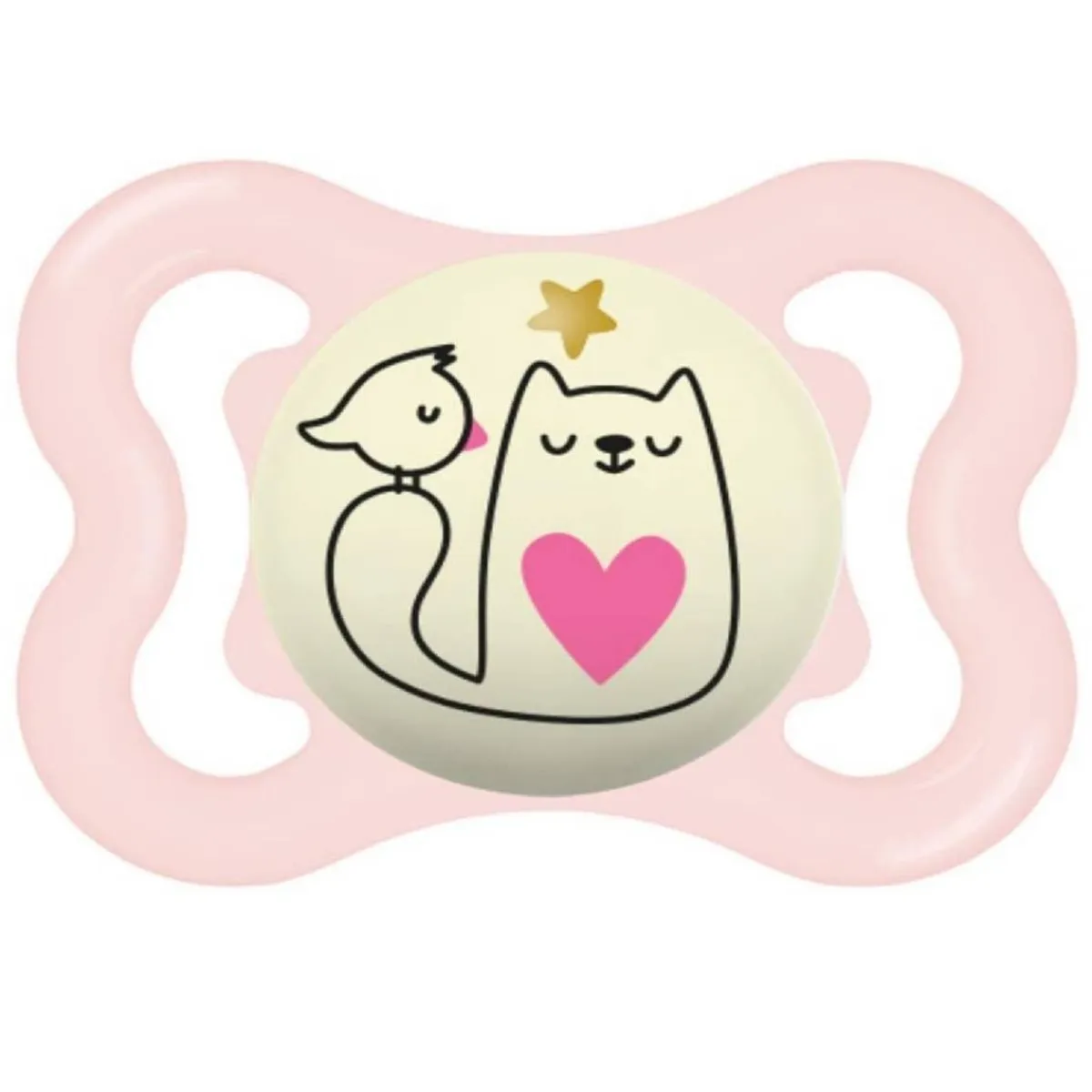 Clearance - Chupete Supreme Night silicona brillante 2-6 meses rosa Biberones Y Chupetes·Chupetes