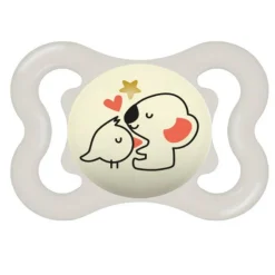 - Chupete Supreme Night silicona brillante 2-6 meses neutro*MAM Best