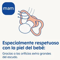 - Chupete Supreme Night silicona brillante 2-6 meses neutro*MAM Best