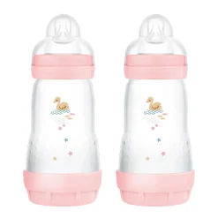 - Conjunto 2 biberones Easy Active anticólicos 260 ml Rosa*MAM Outlet