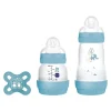 - Kit de inicio biberón + chupete azul*MAM