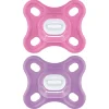 - Pack 2 chupetes Comfort silicona 0-3 meses rosa*MAM