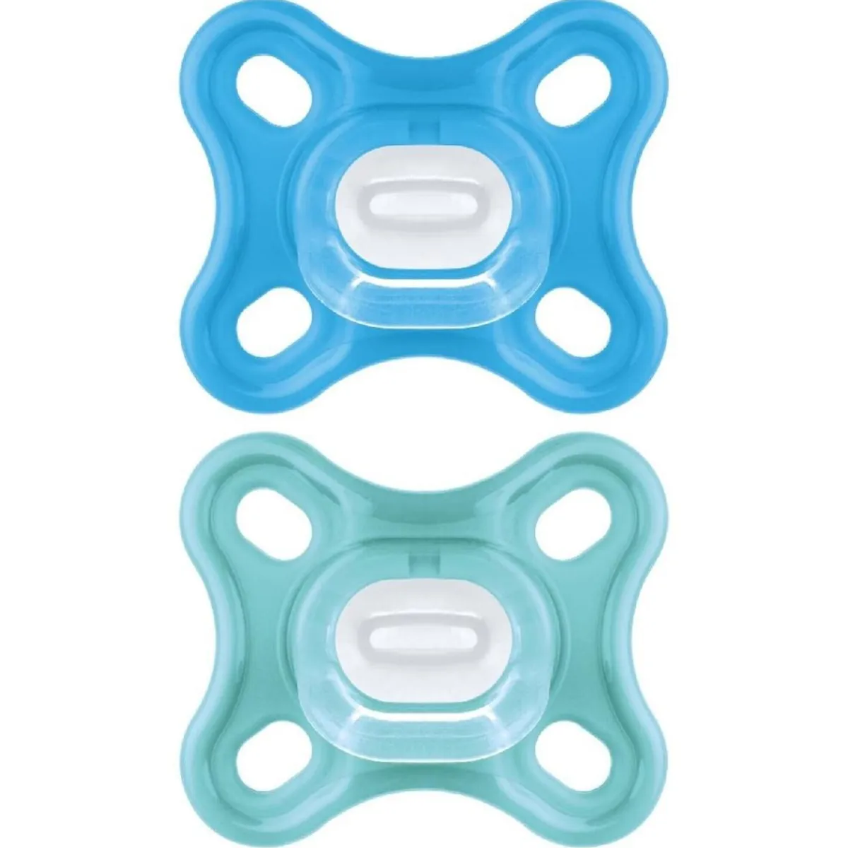 Discount - Pack 2 chupetes Comfort silicona 0-3 meses azul Biberones Y Chupetes·Chupetes