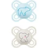 - Pack 2 chupetes Perfect Start silicona mate 0-2 meses azul*MAM Hot