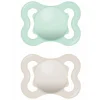 - Pack 2 chupetes Supreme Night silicona brillante 2-6 meses neutro*MAM Clearance