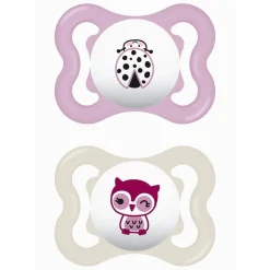 Discount - Pack 2 chupetes Supreme silicona mate 2-6 meses rosa Biberones Y Chupetes·Chupetes