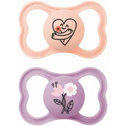 - Pack 2 chupetes Supreme silicona mate +6 meses rosa*MAM Sale