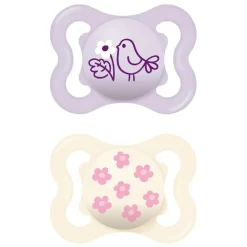 Sale - Pack 2 chupetes Supreme Night silicona brillante 2-6 meses rosa Biberones Y Chupetes·Chupetes