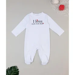 Mameluco blanco unisex para bebé*Prenatal Best