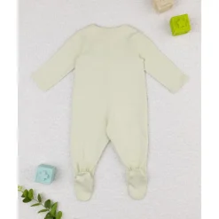 Mameluco verde con flores estilizadas*Prenatal Outlet