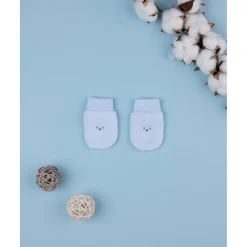 New Manoplas de terciopelo azul para bebé Recién Nacido·Primeras Salidas|Primeras Salidas·Gorros, Viseras Y Manoplas