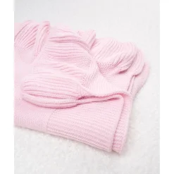 Manta con volantes y bordado de corazones*Prenatal