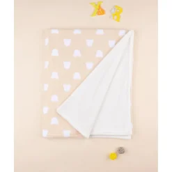 Manta de Cama de Forro Polar Unisex Beige*Prenatal Clearance