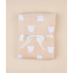 Sale Manta de Cuna de Forro Polar Unisex Beige Ropa De Cama·Sábanas Y Mantas|Recién Nacido·Ropa De Cama