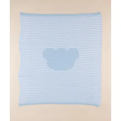 Manta Estival Azul con Osito para Cuna*Prenatal Hot