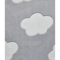 Sale Manta para cuna de peluche sintético gris con nubes Ropa De Cama·Sábanas Y Mantas|Recién Nacido·Ropa De Cama