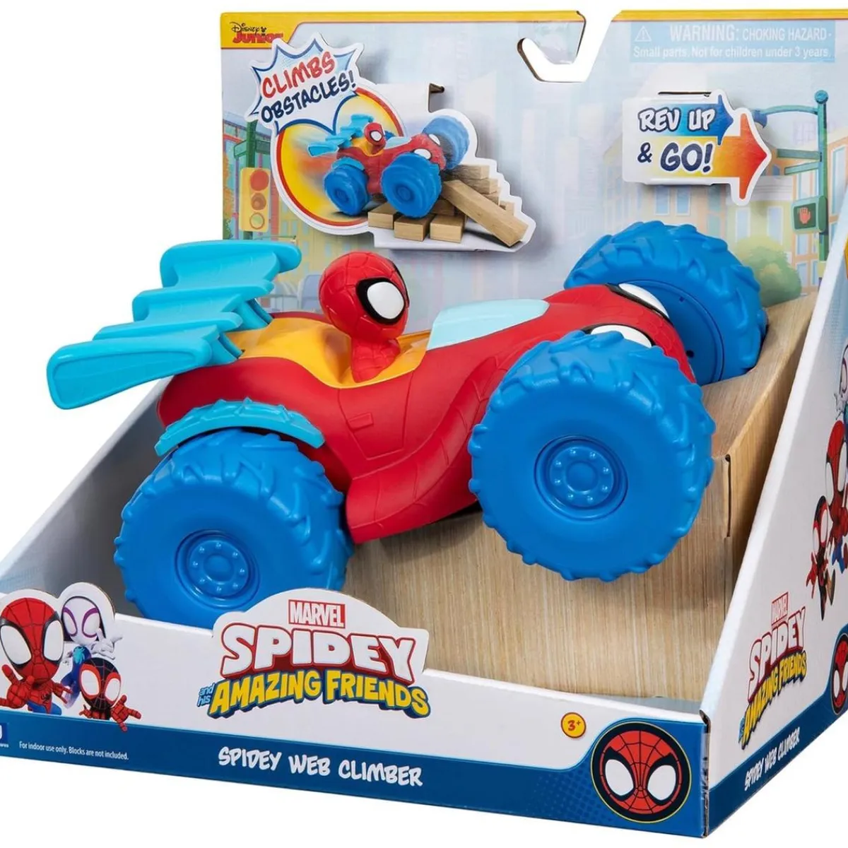 Marvel - Spidey - Vehículo motorizado trepa obstáculos ㅤ*TOY PARTNER S.A. Hot