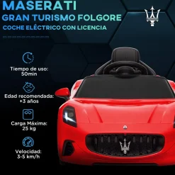 Maserati Gran Turismo Folgore eléctrico Rojo*AIYAPLAY Sale