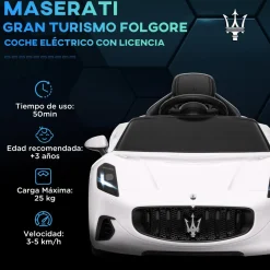 Outlet Maserati Gran Turismo Folgore eléctrico Blanco Vehículos De Batería O A Pedales