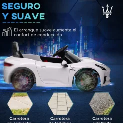 Outlet Maserati Gran Turismo Folgore eléctrico Blanco Vehículos De Batería O A Pedales