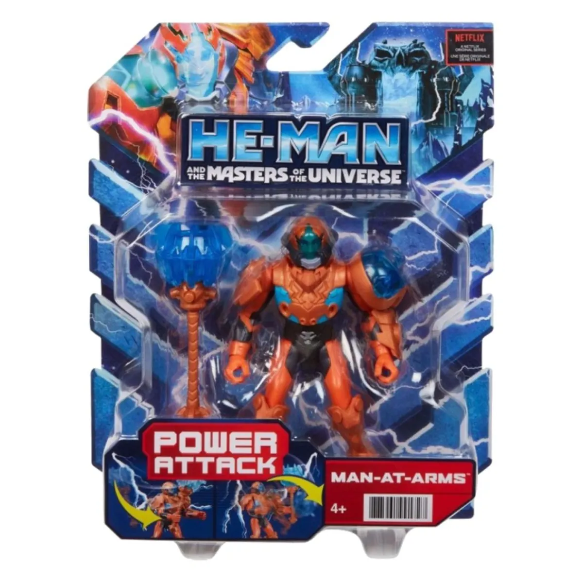 Best Masters of the Universe - Man at arms - Figura Power Attack Figuras De Acción