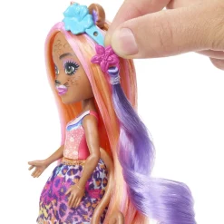 - Enchantimals - Muñeca guepardo Glam Party con accesorios para peinar y mascota ㅤ*MATTEL