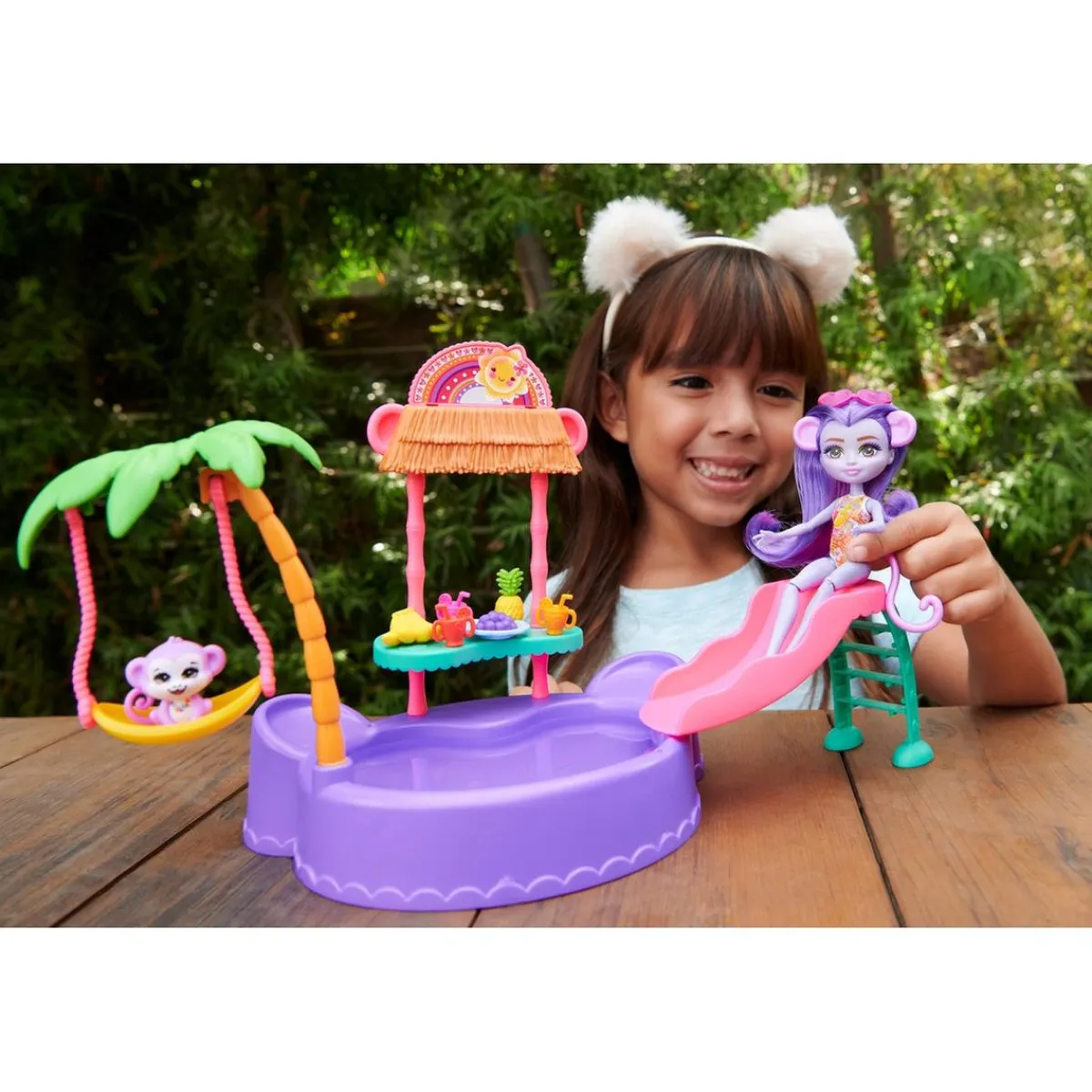 - Enchantimals - Piscina infantil con tobogán y figuras ㅤ*MATTEL Discount