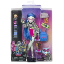 - Monster High - Muñeca Ghoulia con mascota y accesorios ㅤ*MATTEL Clearance