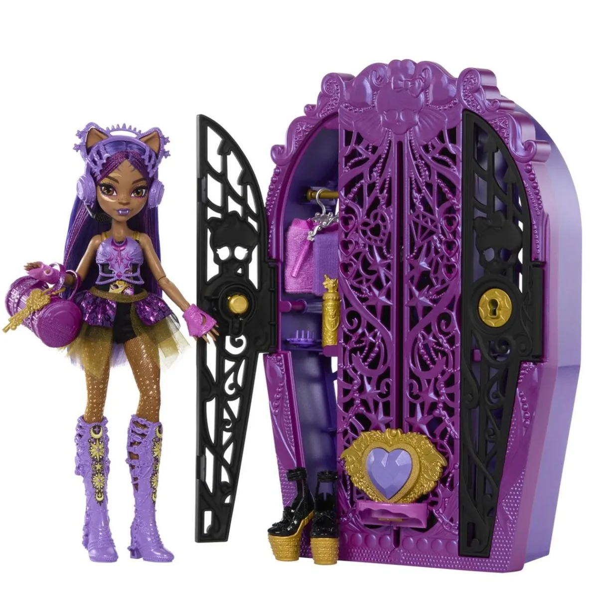 Best - Monster High - Muñeca Clawdeen Skulltimate con armario y accesorios Muñecas