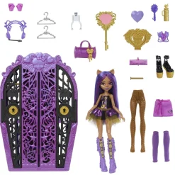 Best - Monster High - Muñeca Clawdeen Skulltimate con armario y accesorios Muñecas