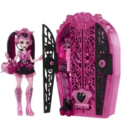Hot - Monster High - Muñeca Draculaura Skulltimate con armario y accesorios Muñecas