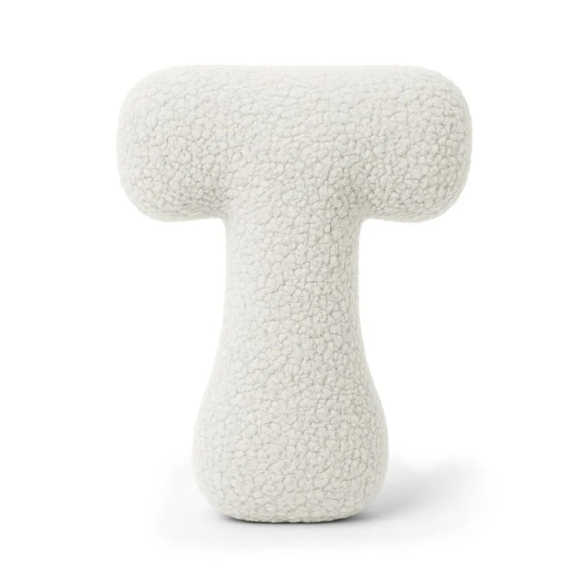 - Almohada Infantil con Forma de Letra “T” Color Blanco Roto “Bearly T”*MEOWBABY Discount