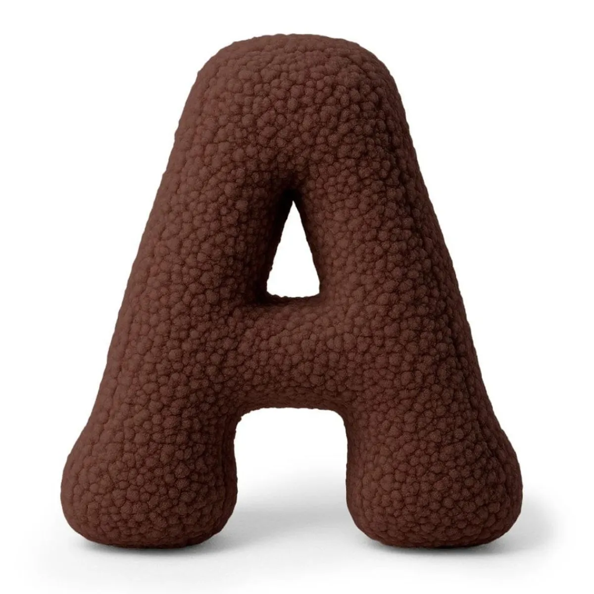- Almohada Infantil con Forma de Letra “A” Color Marrón Oscuro “Bearly A”*MEOWBABY Outlet