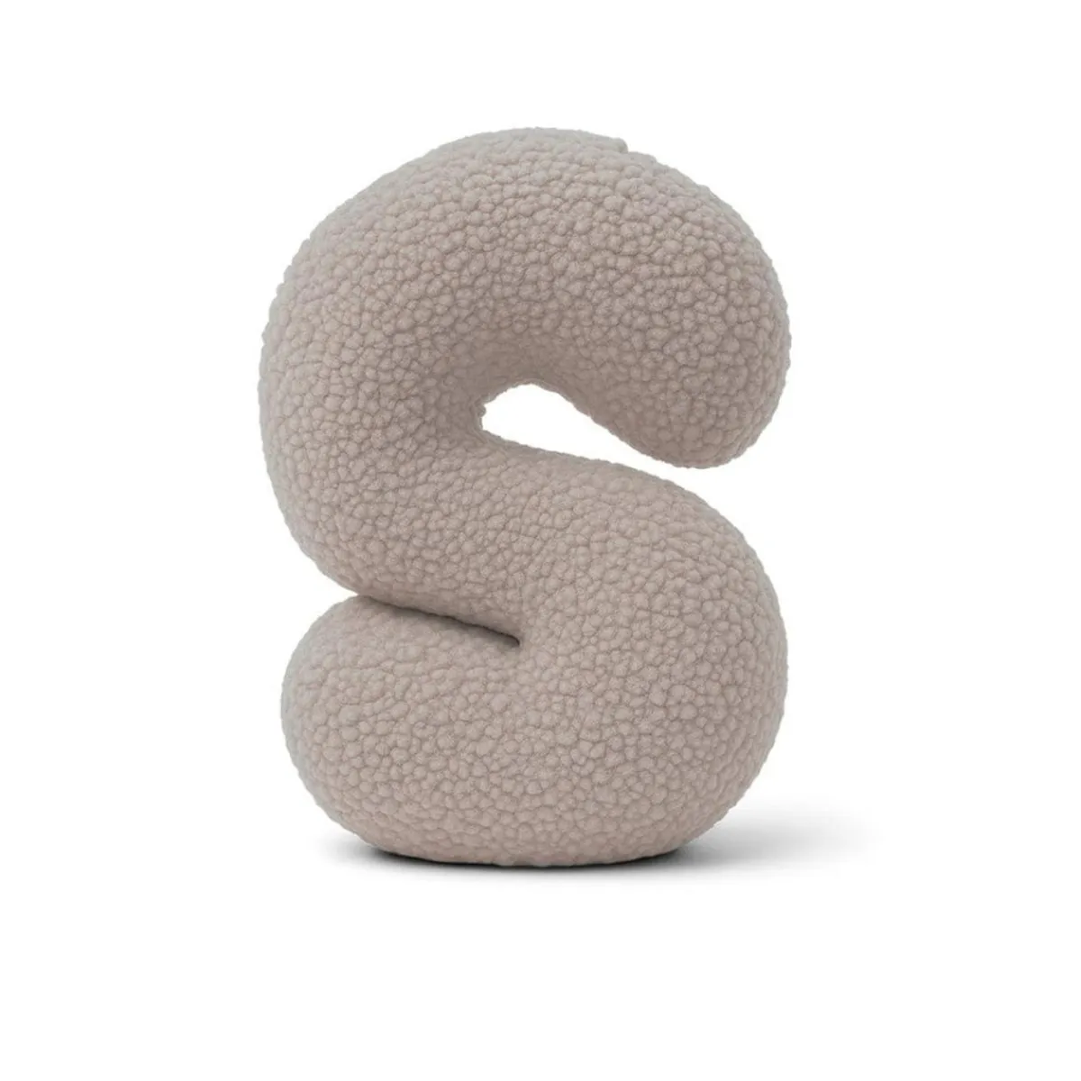 Sale - Almohada Infantil con Forma de Letra “S” Color Gris Claro “Bearly S” Descanso·Colchones Y Almohadas