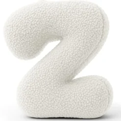 - Almohada Infantil con Forma de Letra “Z” Color Blanco Roto “Bearly Z”*MEOWBABY Sale