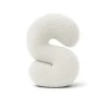 - Almohada Infantil con Forma de Letra “S” Color Blanco Roto “Bearly S” Descanso·Colchones Y Almohadas