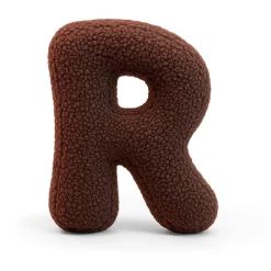 - Almohada Infantil con Forma de Letra “R” Color Marrón Oscuro “Bearly R”*MEOWBABY Hot