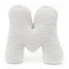 - Almohada Infantil con Forma de Letra “M” Color Blanco Roto “Bearly M” Descanso·Colchones Y Almohadas
