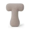 Discount - Almohada Infantil con Forma de Letra “T” Color Gris Claro “Bearly T” Descanso·Colchones Y Almohadas