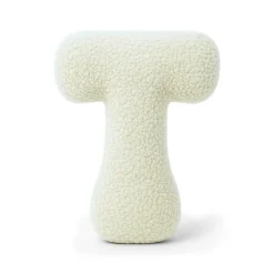 - Almohada Infantil con Forma de Letra “T” Color Crema “Bearly T”*MEOWBABY Best