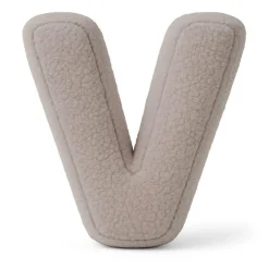 Best - Almohada Infantil con Forma de Letra “V” Color Gris Claro “Bearly V” Descanso·Colchones Y Almohadas
