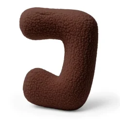 Hot - Almohada Infantil con Forma de Letra “J” Color Marrón Oscuro “Bearly J” Descanso·Colchones Y Almohadas